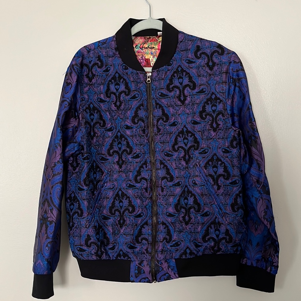 Robert Graham Limited Edition Beaded Front Bomber Medium